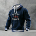 Comstylish Australia Outback Color Block Print Men's Casual Hooded Sweatshirt